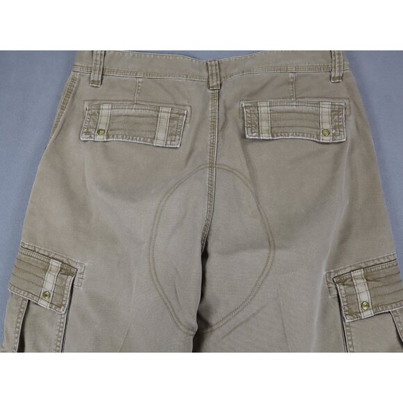 Vintage Old Navy Pants Mens 36x30 Beige Military Paratrooper Baggy Cargo 90s Y2K - Picture 4 of 9